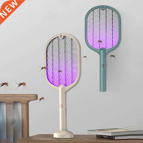 2 in 1 Electric Insect Racket Swatter USB Rechargeable Led L