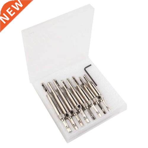 9 Pcs Door Window Hinge Positioning Punching Drill Bit Set H