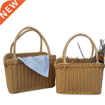 Imittion Rttn Bsket Wicker Bsket Shopping Bsket Fruit