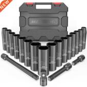 Drive Metric Set Socket Impact 20Pcs Deep