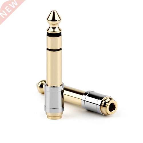 1PCS 6.35mm Male To 3.5mm Female Microphone Converter Stere