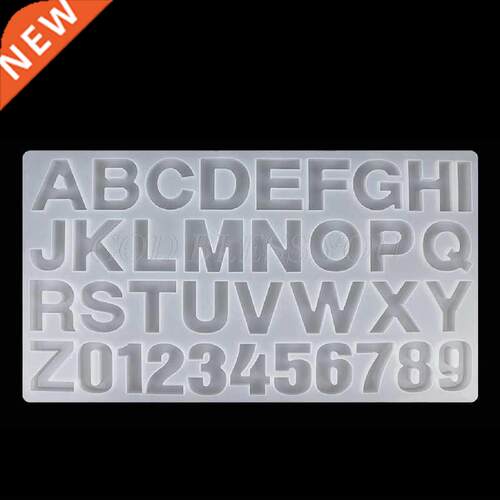 26 English Letter Pendant Resin Mold Number Alphabet Resin S