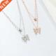 Silver Gold Plated Kawiia Butterfly Sterling Double Nec S925