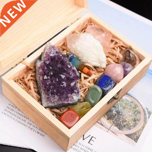 1set Natural Rose quartz Hexagonal Column amethyst Home
