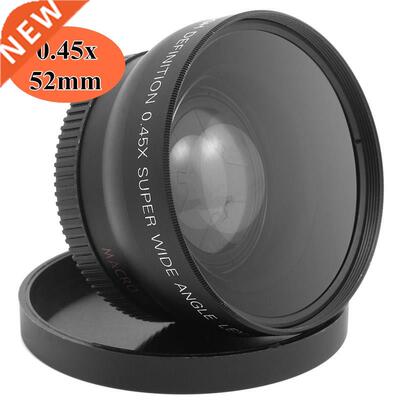 52MM 0.45x Wide Angle Macro Lens High Resolution Wide Deluxe