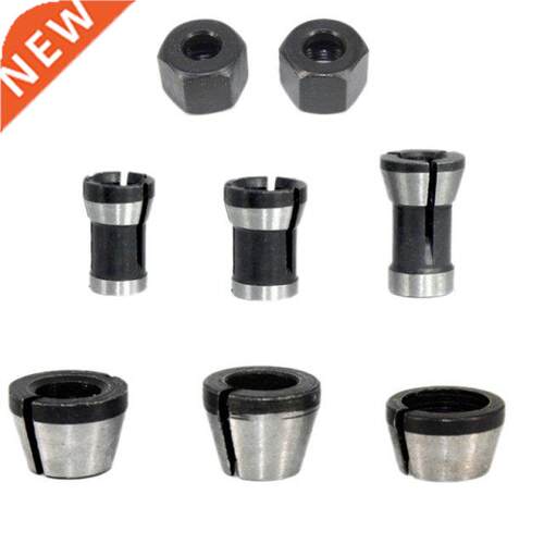 8 Pcs Router Collet Set Chuck Heads Adapter for Drills Engra