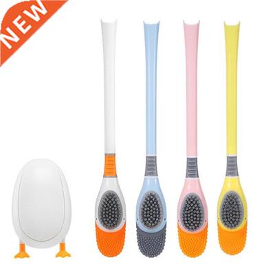 Duck Shape Toilet Brush TPR Bristles Toilet Bowl Scrubber Br