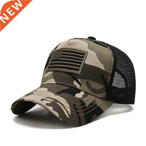 women men USA Flag mesh baseball cap fashion male female Bre