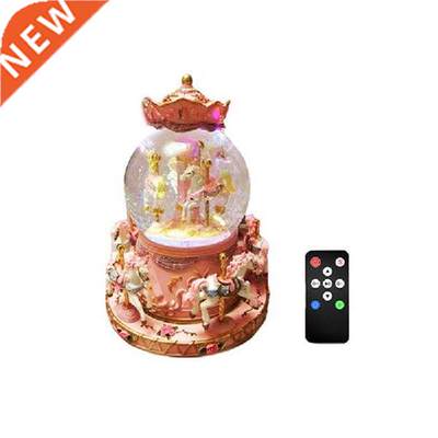 Snow Ball Music Note Snow Globe Music Box New Year Gift