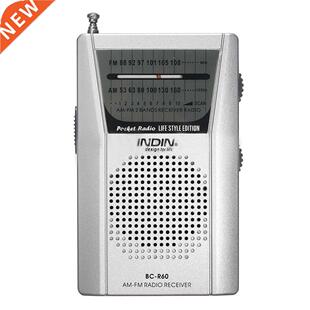 Pocket Telescopic Antenna Mini AM/FM 2-Band Radio World Rece