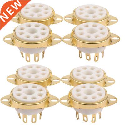8PC 8 Pin Ceramic Socket Tube Top Vacuum Octal Value For KT8