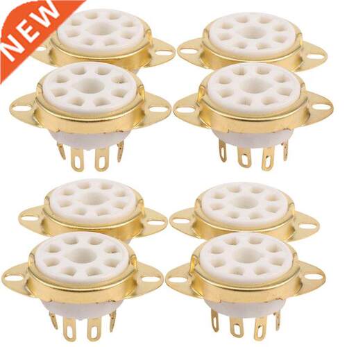 8PC 8 Pin Ceramic Socket Tube Top Vacuum Octal Value For KT8