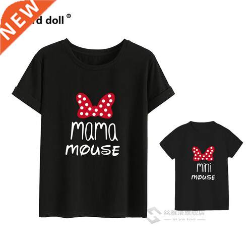 Cotton family matching clothes Outfits Mother And Daughter T