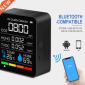 in1 CO2 Meter With Temperature Digital Humidity Bluetooth