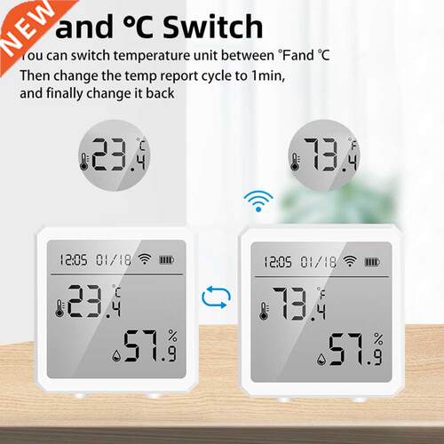 Tuya WiFi BT Temperature Humidity Detector Sensors Humidity