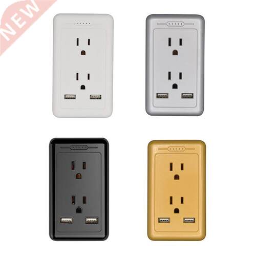 US Wall Panel Outlet with Dual USB Charger Electrical Socket