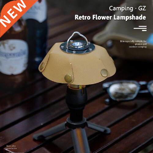 Leather Cover Camping Tent Shade Outdoors Hiking Light Hood