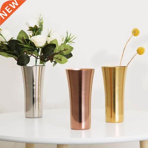 Brass Gold Vase Decoration Home Stainless Steel Vases For
