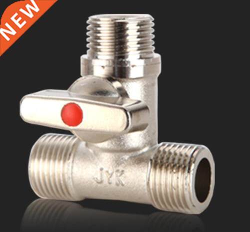 1pcs 1/2'' BSP Male Tee Type Brass Plated Electroplated Bal