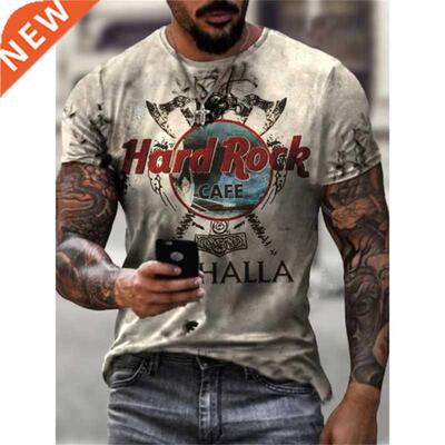 Summer new Hard Rock d Vortex men's T-shirt fashion casual