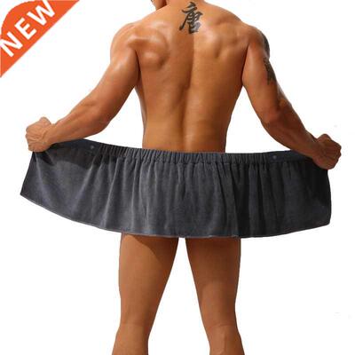 Men Soft Wearable Bath Towel Short Pants Soft Mircofiber Swi
