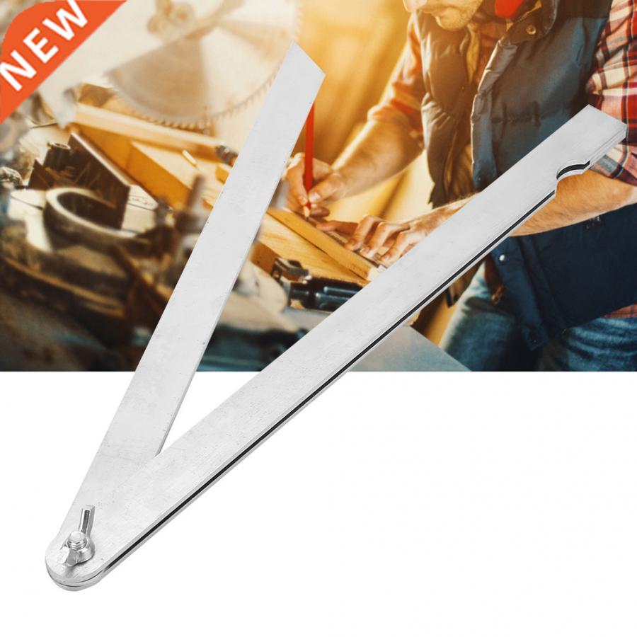 Woodworking Foldable Carbon Steel Angle Gauge Line Ruler Uni
