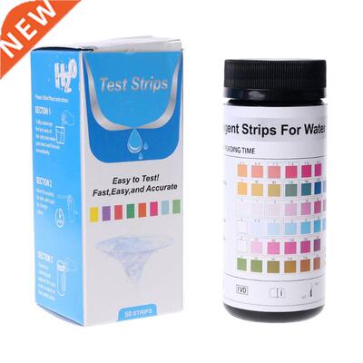50PCS Upgrde 6-in-1 Drinking Wter Test Strip Tp Wter