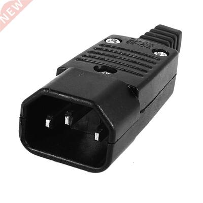 lack IEC-320 C14 Male Plug AC Power Inlet Socket Connector