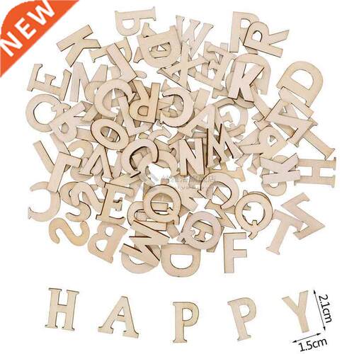 100pcs Wood English Alphabet Decorative Letters Wooden Numbe