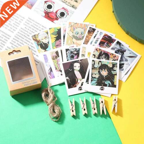 40pcs Anime Demon Slayer Lomo Card Poster Postcard Wall Sti