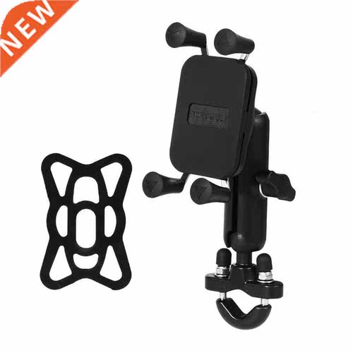 Universal Motorcycle Mobile Phone Holder Charger Aluminum Bi