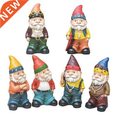 Garden Dwarf Ornament Garden Lawn White Bearded Old Man