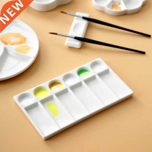 Flower Plum Rectngle Cermic Plette Color Mixing Pint Pl