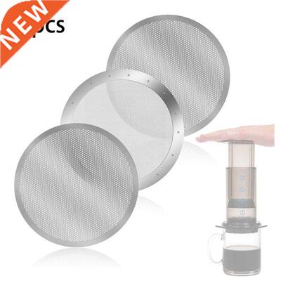 3 Pack Metal Reusable Coffee Flter Mesh For Aeropress Coffe