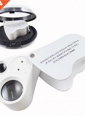 0x22mm 60x12mm Lens Jewelers Eye Loupe Illuminated Body Gla