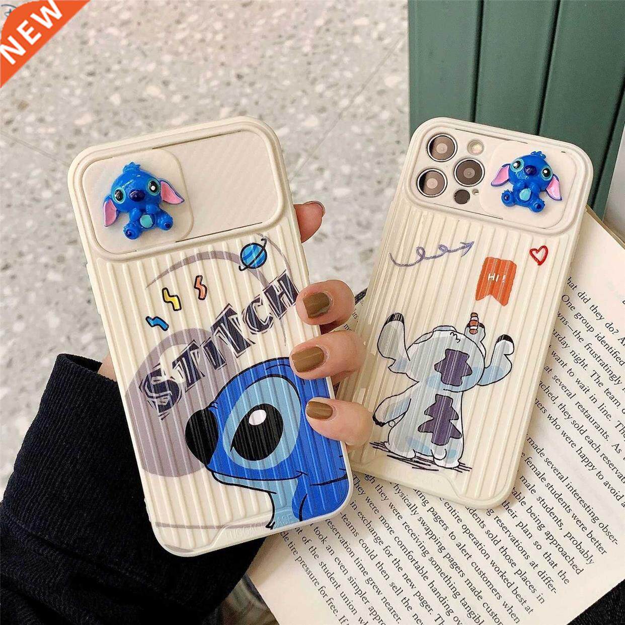 itch cartoon ereo sliding lens Phone Case cover For ipho