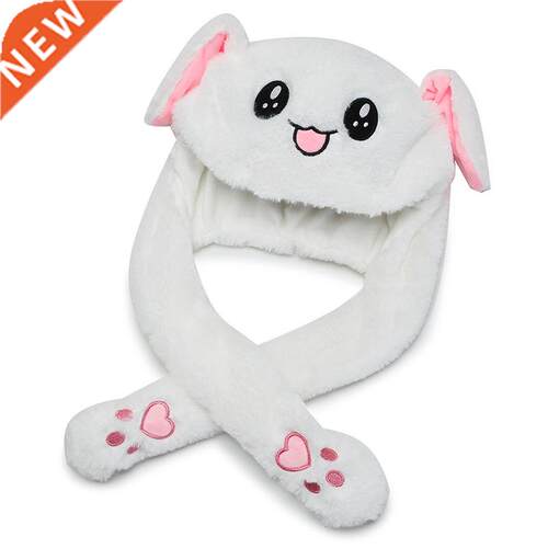 2021 New Rabbit Women's Hat Beanie Plush Can Moving