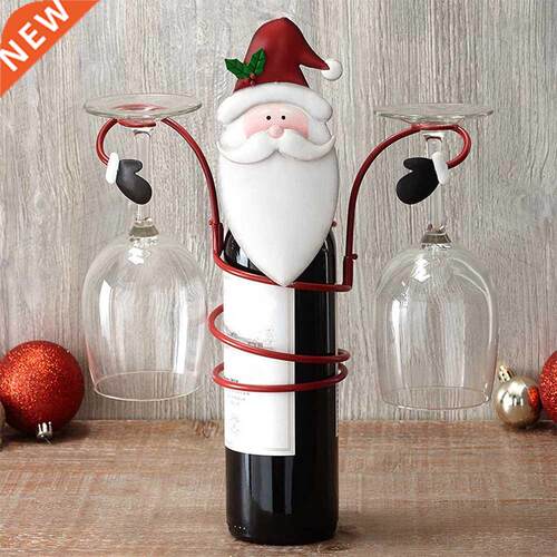 Christmas Wine Bottle Shelves Home Kitchen Accessories