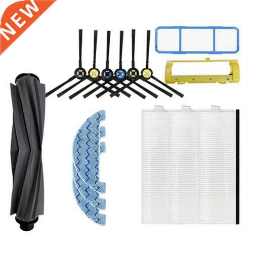 HEPA Filter Main Side Brush Mops for ILife A7 A9S / DEXP LF8
