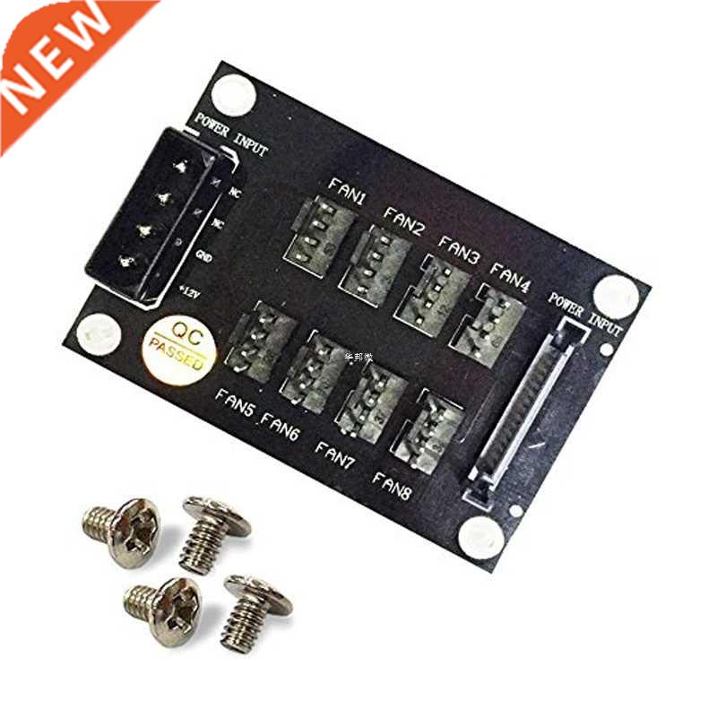 Host Case PC Cooler Fan Splitter 4Pin or SATA 15P to 8 Multi