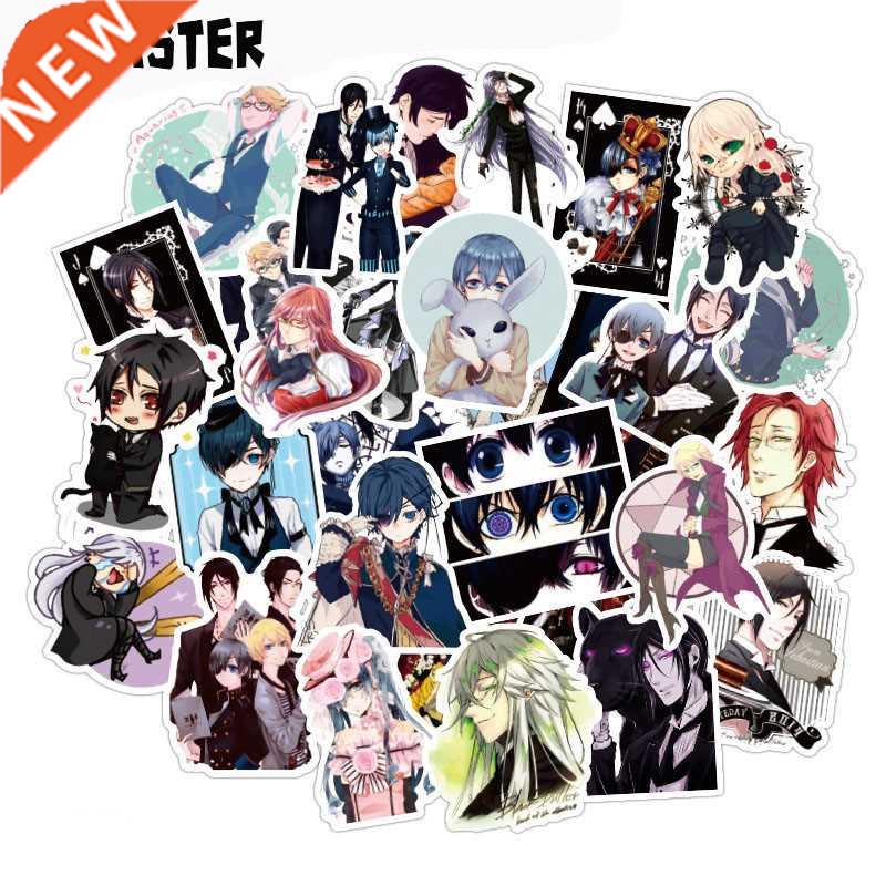 10/0/50Pcs Black Butler Stickers Japanese Anime Stickers F