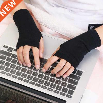 1 Pair Unisex Short Fingerless Gloves Cosplay Mitten Oversle