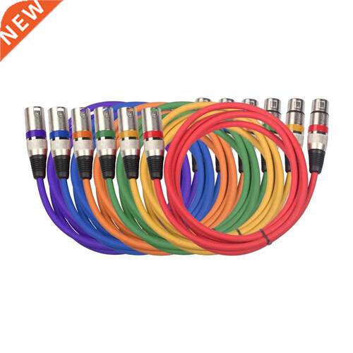 3Pin XLR Cable Male to Female M/F OFC Audio Cable Foil+Brai
