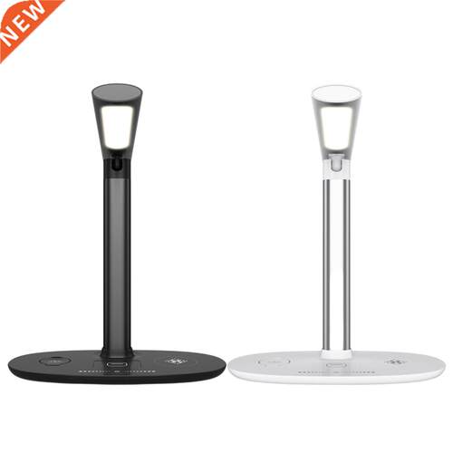 Table Light Wireless Charger Touch Lamps Earbuds Brightness