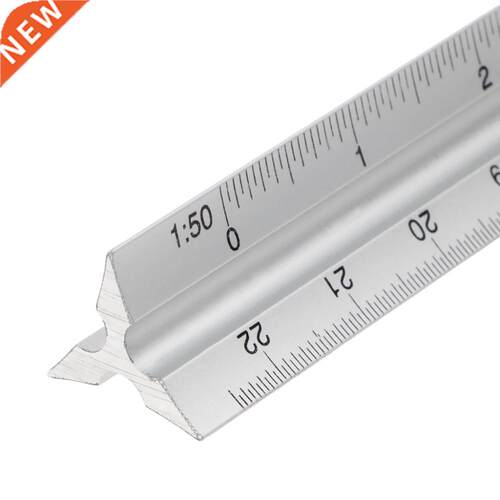 30cm Aluminium Metal Triangle Scale Architect Engineer Techn