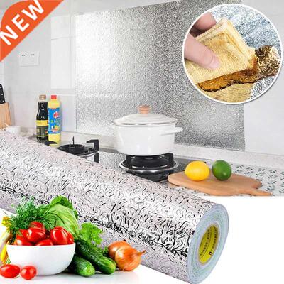 1M/Roll Kitchen Backsplash Wallpaper Stickers Self Adhesive