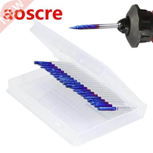 20pcs Rotary urrs 3×3mm lue Coating Doule Cut and Sing
