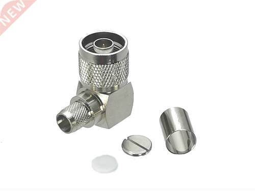 1Pcs Connector N Male Plug Right angle Crimp RG8 LMR400 Cabl