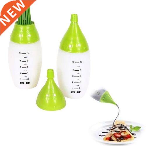 Barbeque Squeeze Brush Sauce Oil Bottles 1 Set BBQ Cooking
