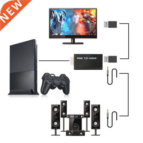 PS2 To HDMI Converter HD Line Audio Adapter AV Input To HDMI